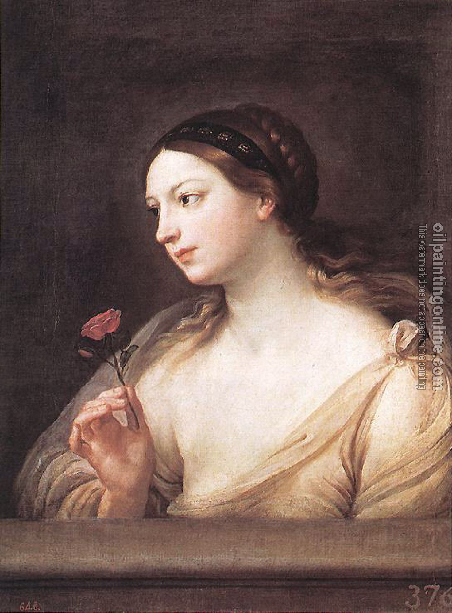 Guido Reni - Girl with a Rose